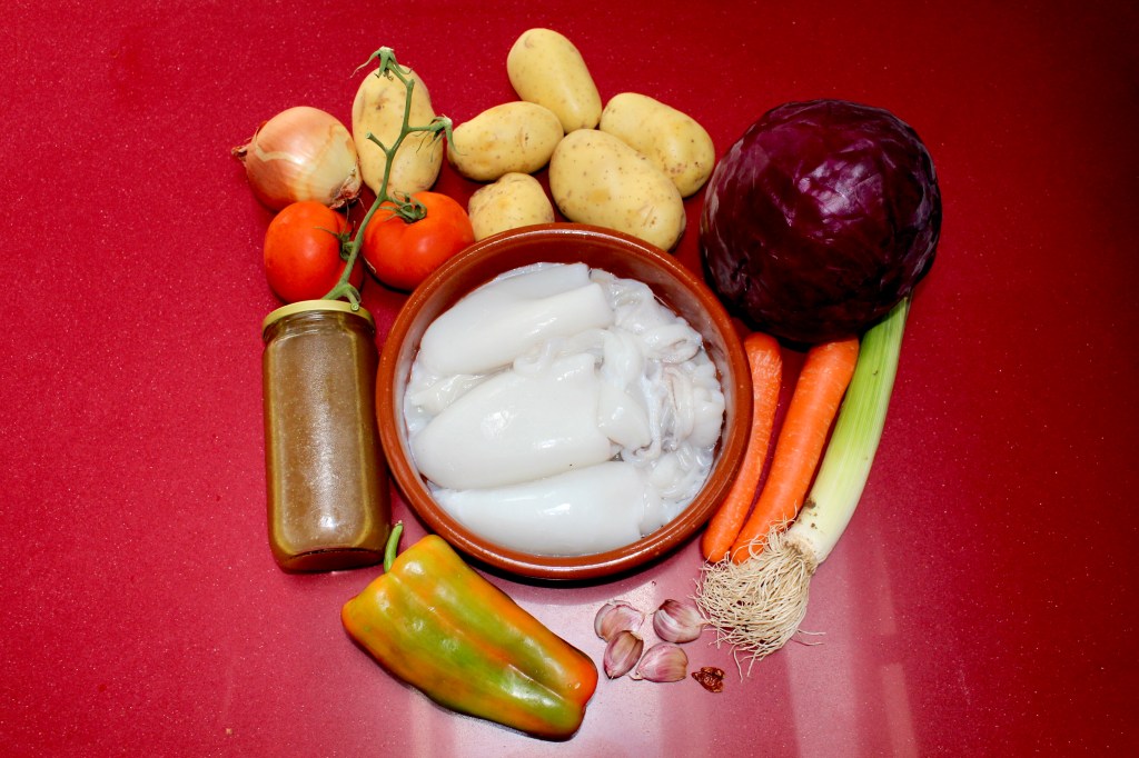 Guiso de Sepia y Lombarda