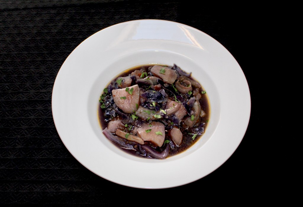 Guiso de Sepia y Lombarda