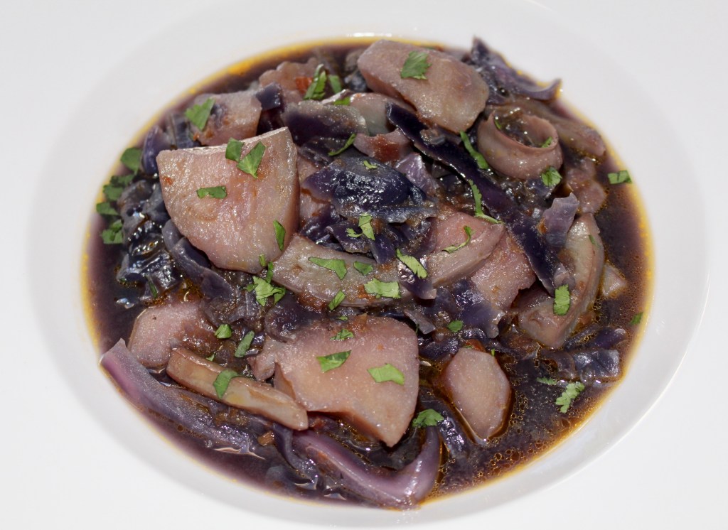 Guiso de Sepia y Lombarda