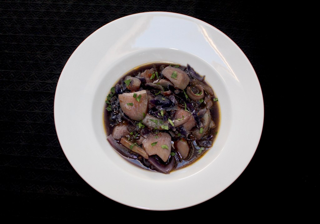 Guiso de Sepia y Lombarda