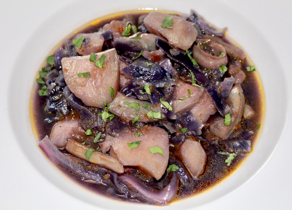 Guiso de Sepia y Lombarda