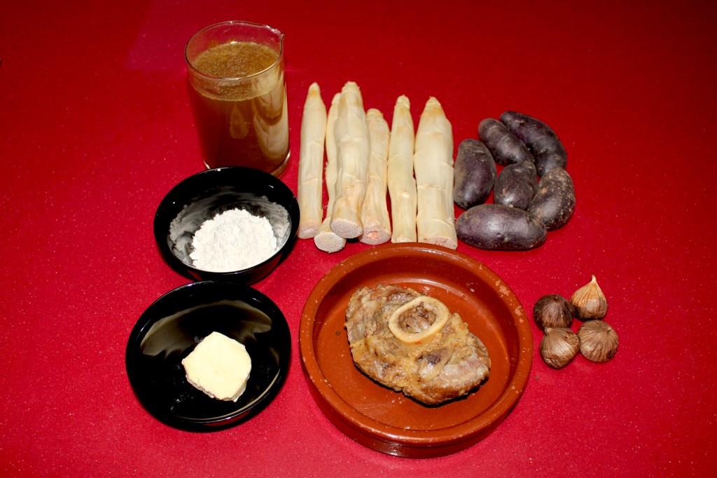 Ossobuco con Velouté de Ajo Negro