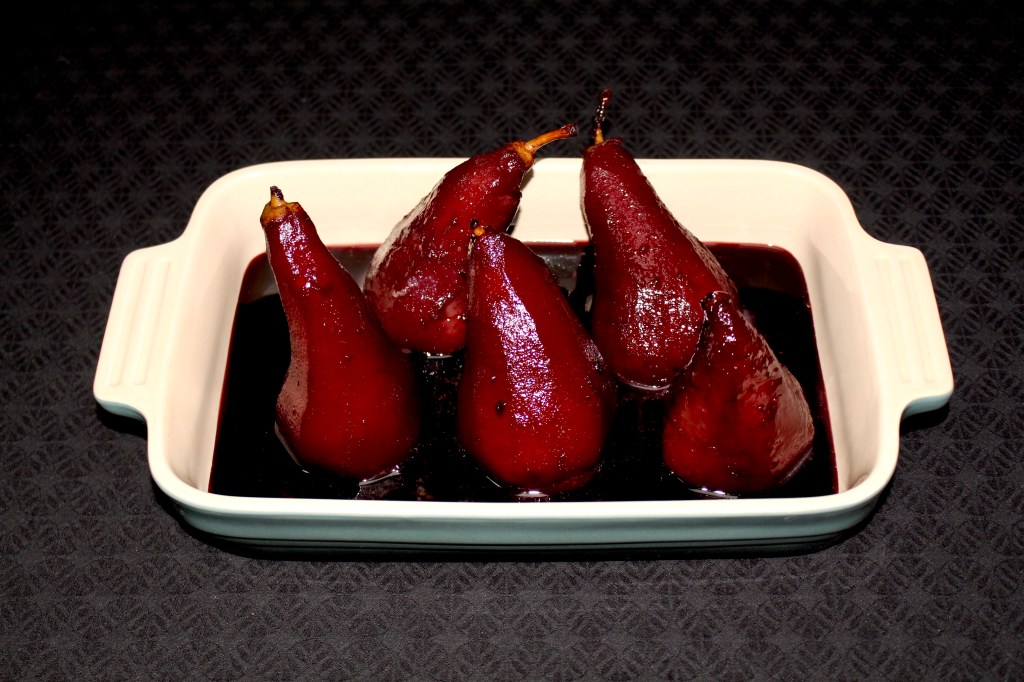 Peras al Vino Tinto Rellenas