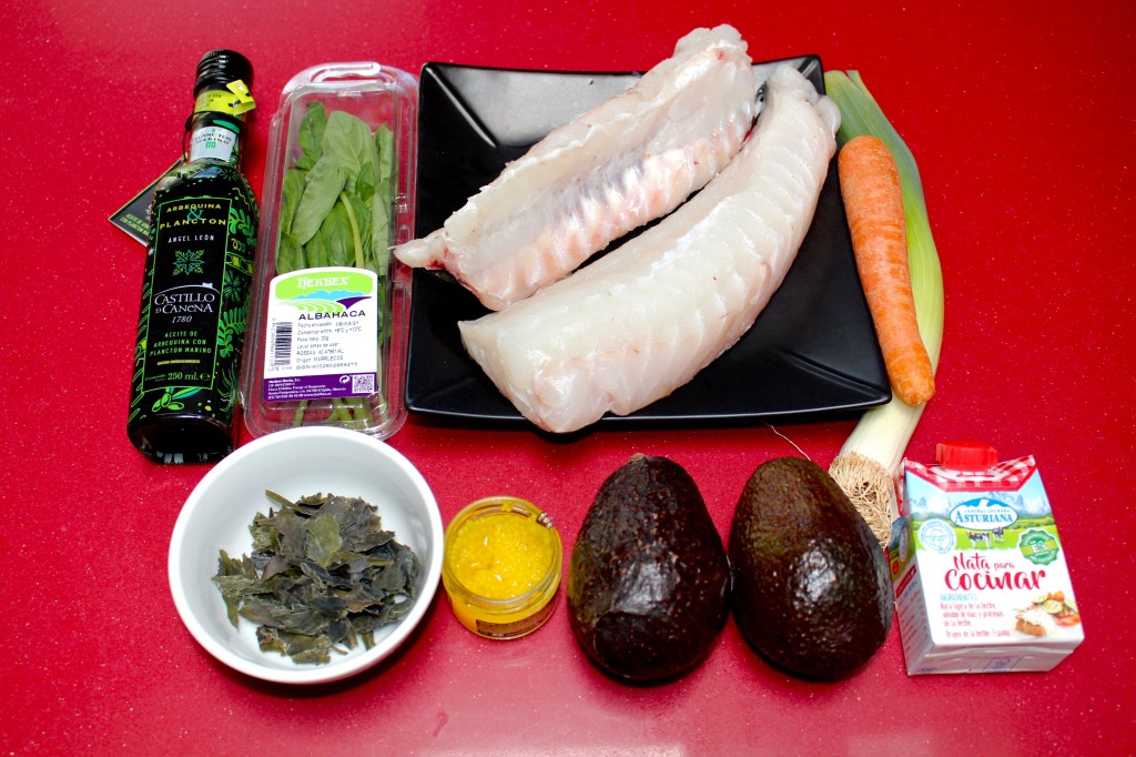 Skrei con Aguacate y Albahaca