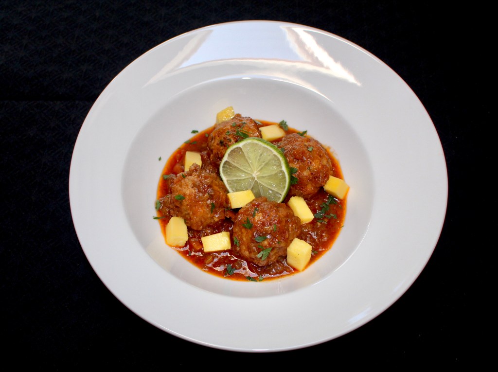 Albóndigas de Caballa con Mango