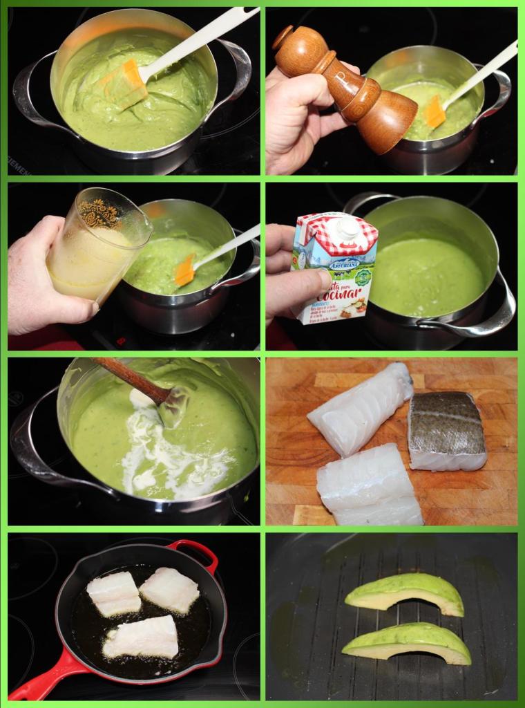 Skrei con Aguacate y Albahaca