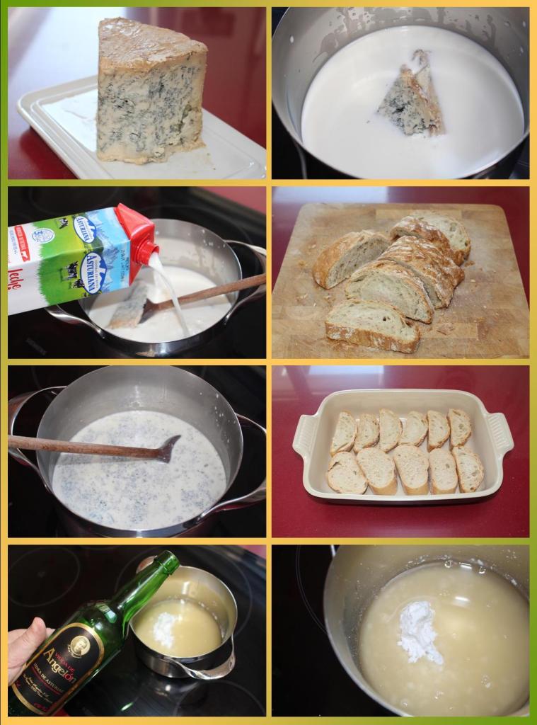 Torrijas de Cabrales con Sidra