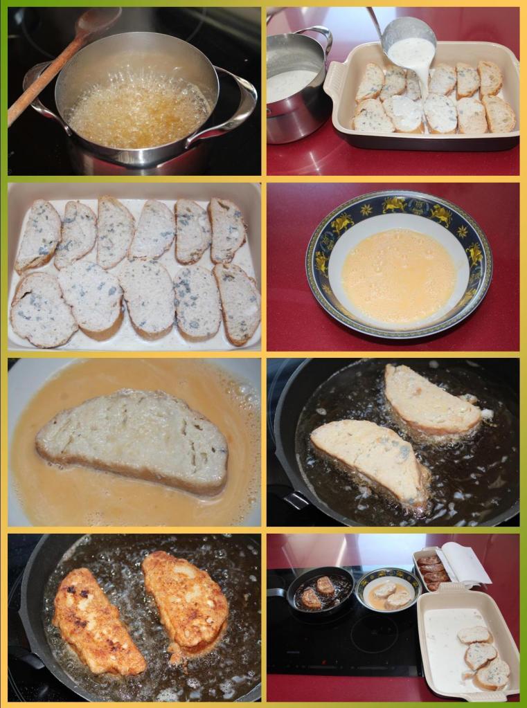 Torrijas de Cabrales con Sidra