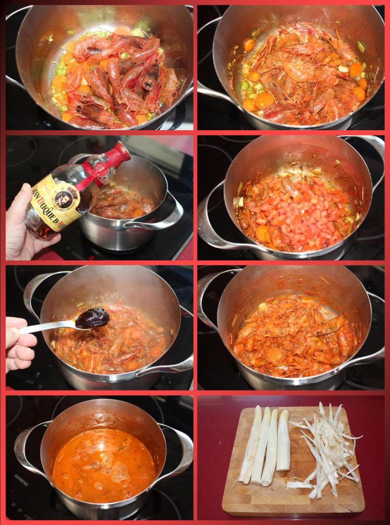 Gamba Roja, Casín y Espárragos