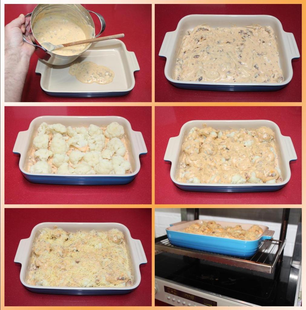 Coliflor con Bechamel Gratinada