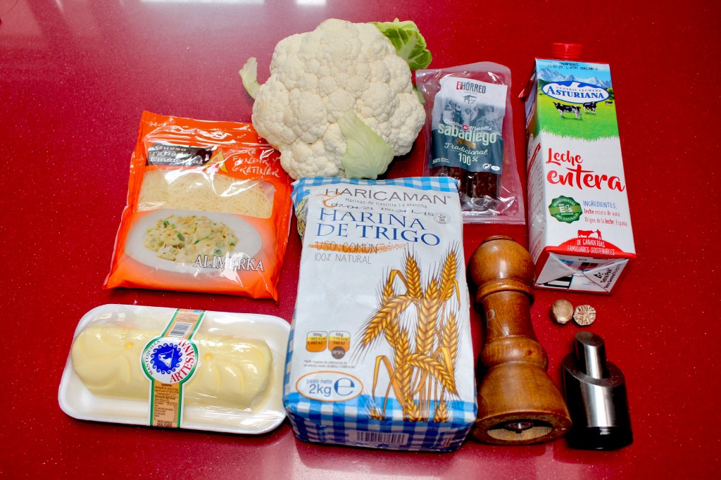 Coliflor con Bechamel Gratinada