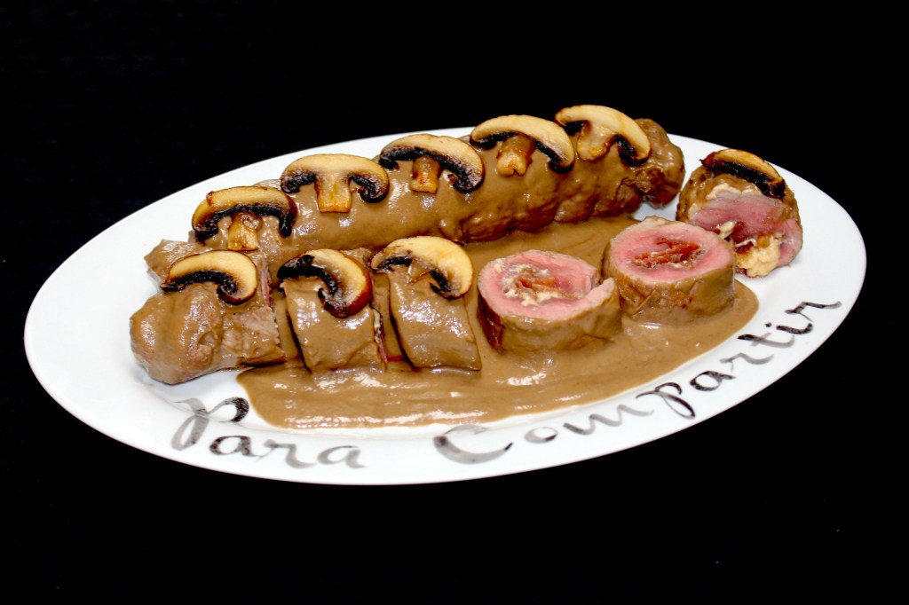 Solomillo Relleno a la Pimienta Verde