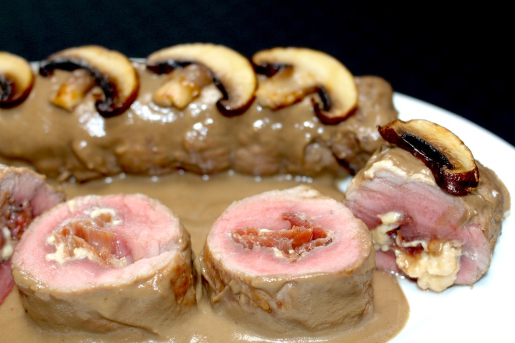 Solomillo Relleno a la Pimienta Verde