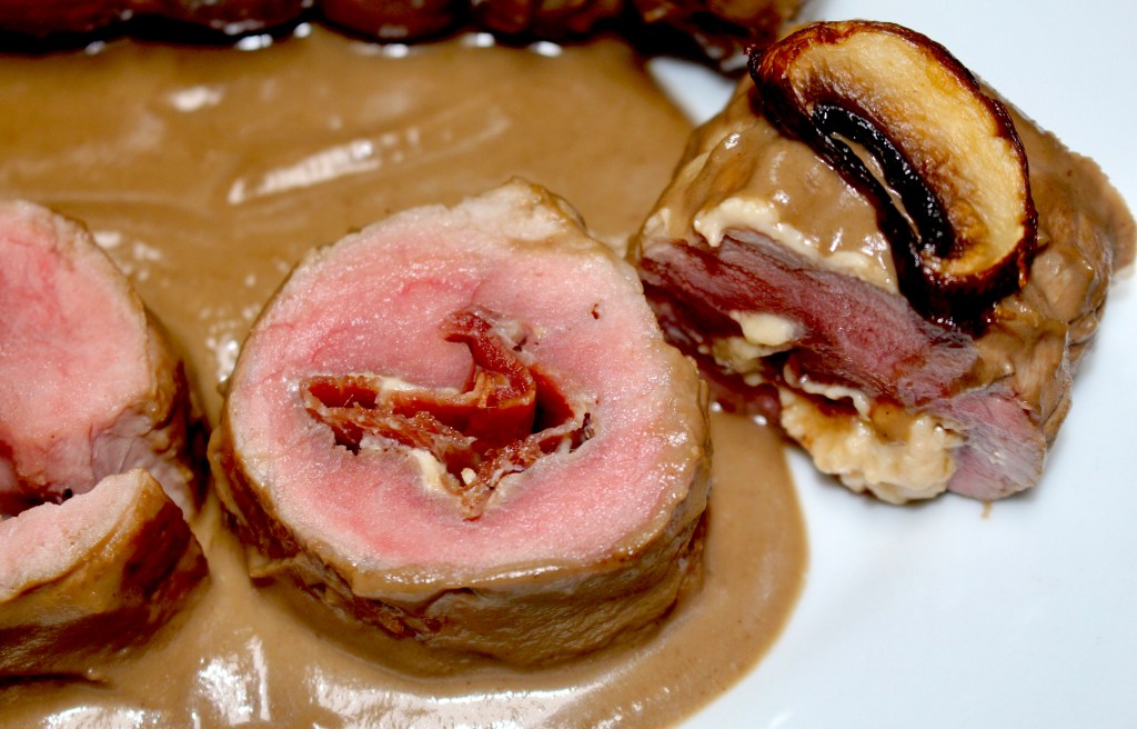 Solomillo Relleno a la Pimienta Verde