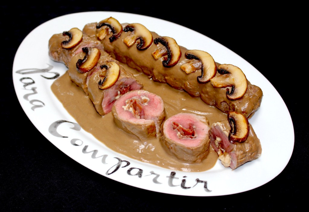 Solomillo Relleno a la Pimienta Verde