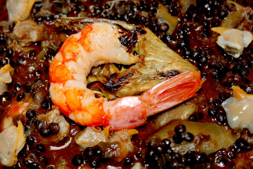 Lentejas Caviar con Alcachofa, Gambón y Berberecho