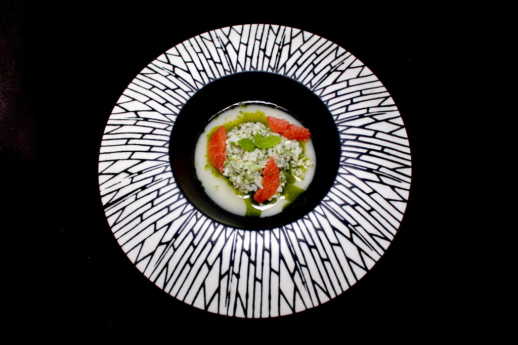 Calamar en Tartar y su Infusión