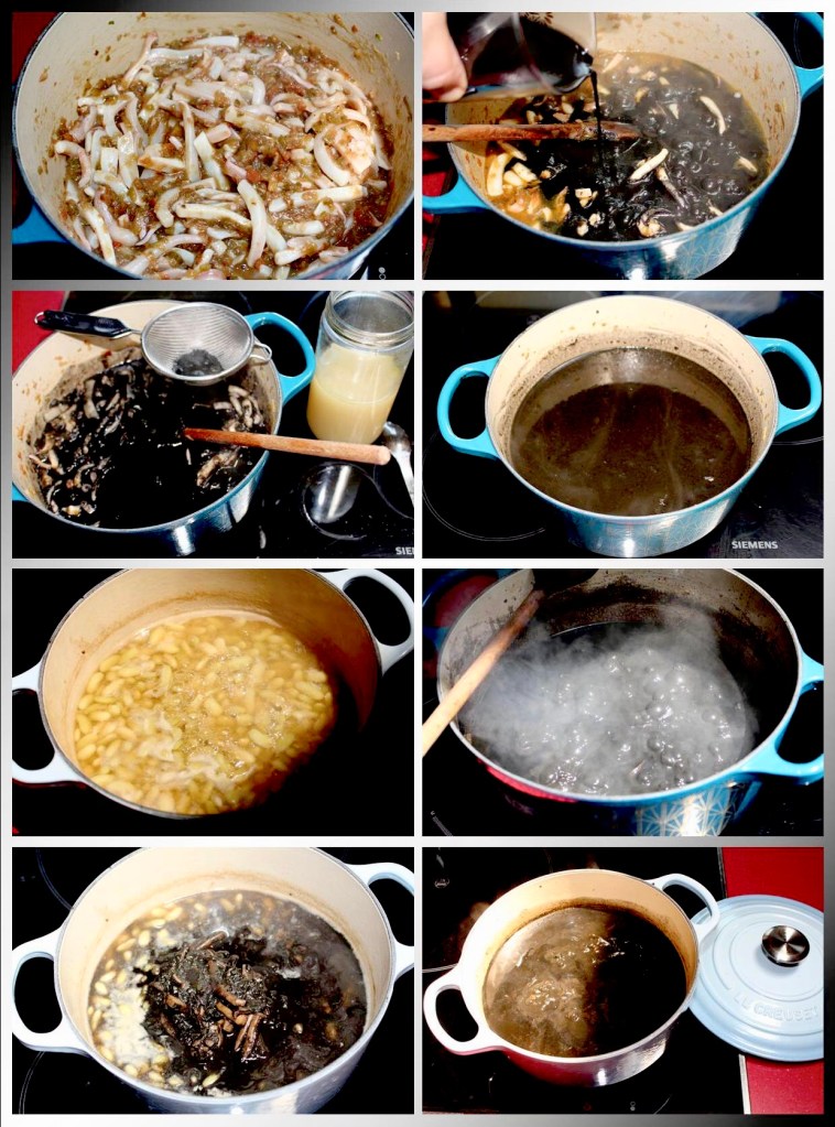 Verdinas con Calamares en su Tinta