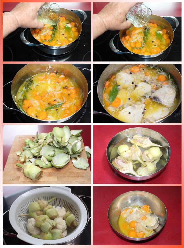 Bonito Escabechado con Verduras al Vapor