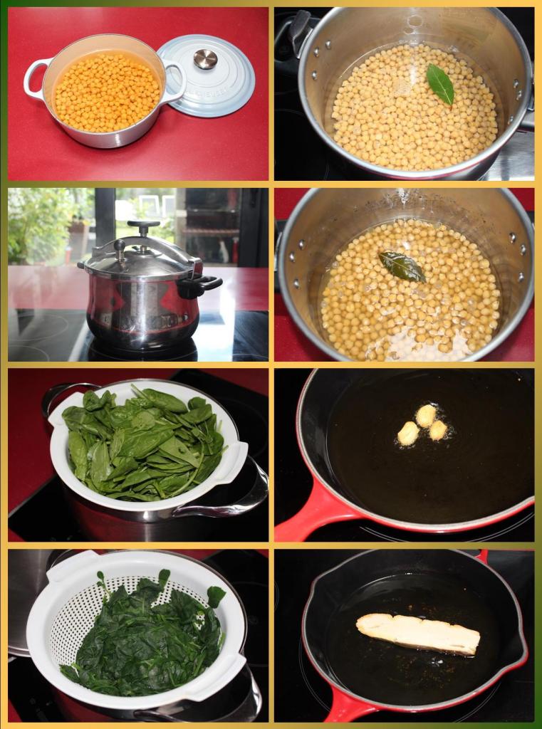 Cazuelita de Garbanzos con Espinacas