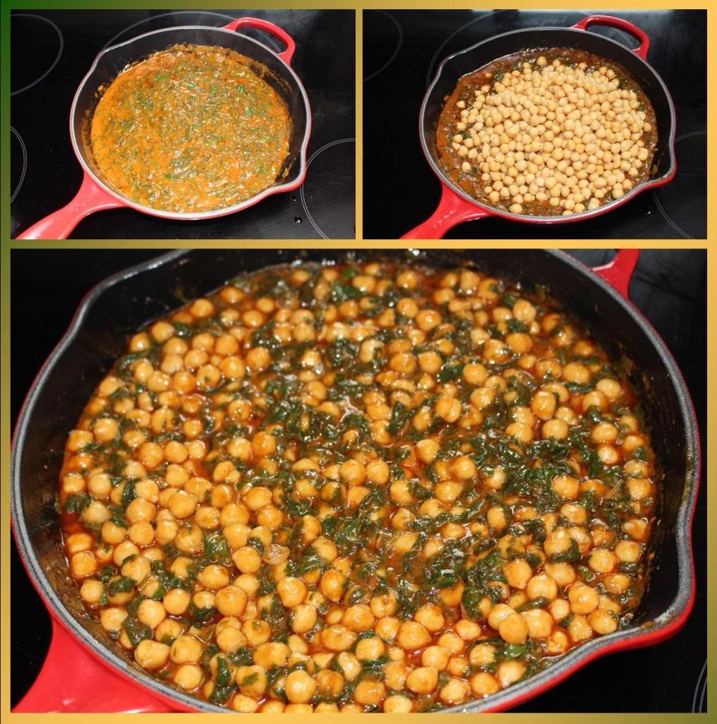 Cazuelita de Garbanzos con Espinacas