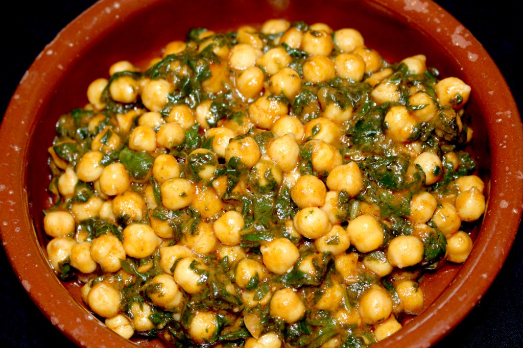 Cazuelita de Garbanzos con Espinacas