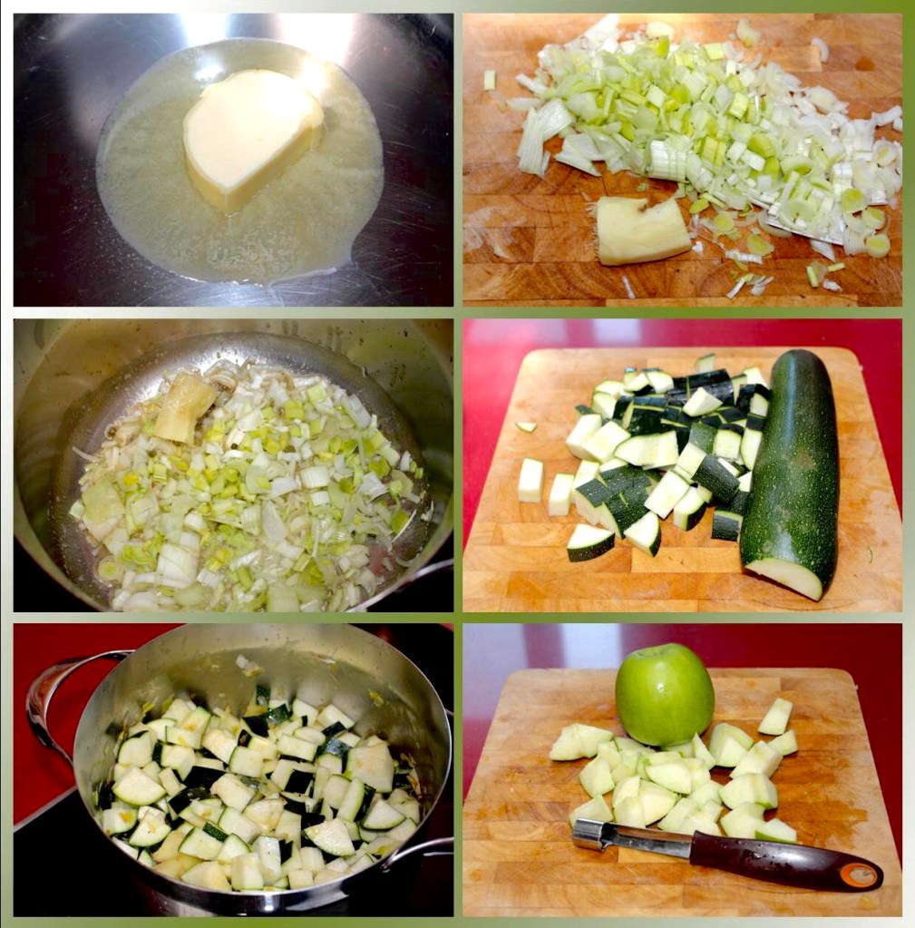 Crema de Calabacín y Manzana