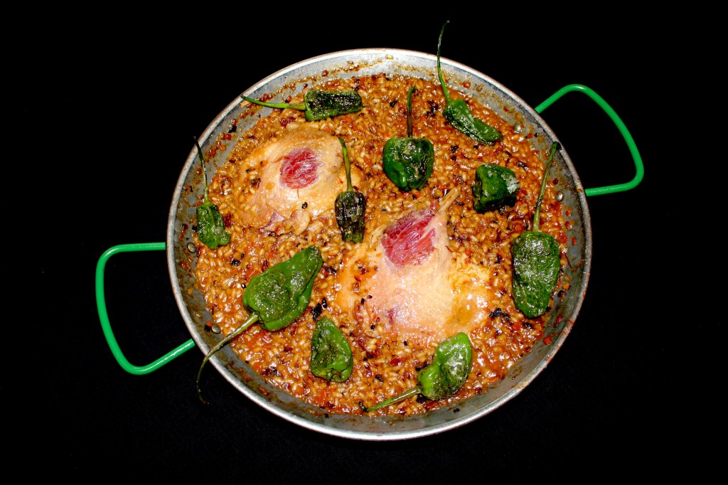 Arroz con Confit de Pato y Arándanos