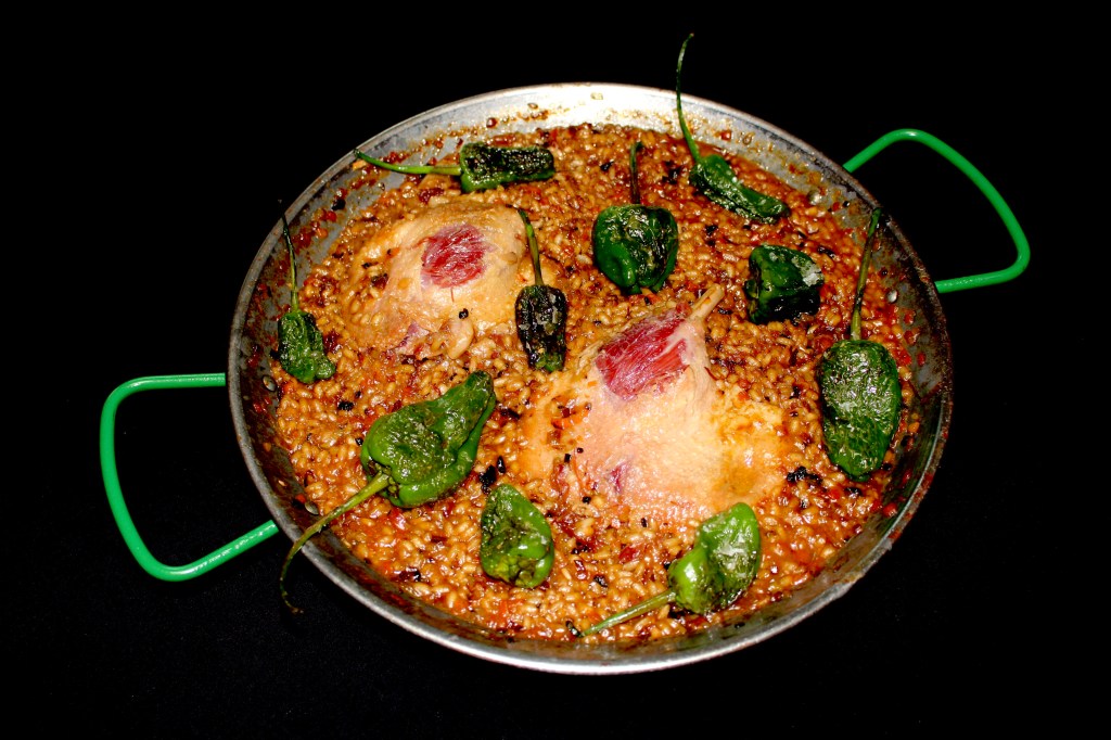 Arroz con Confit de Pato y Arándanos