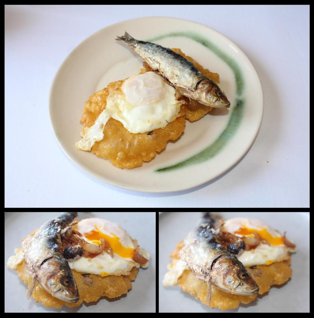 Torto con Sardina y Huevo