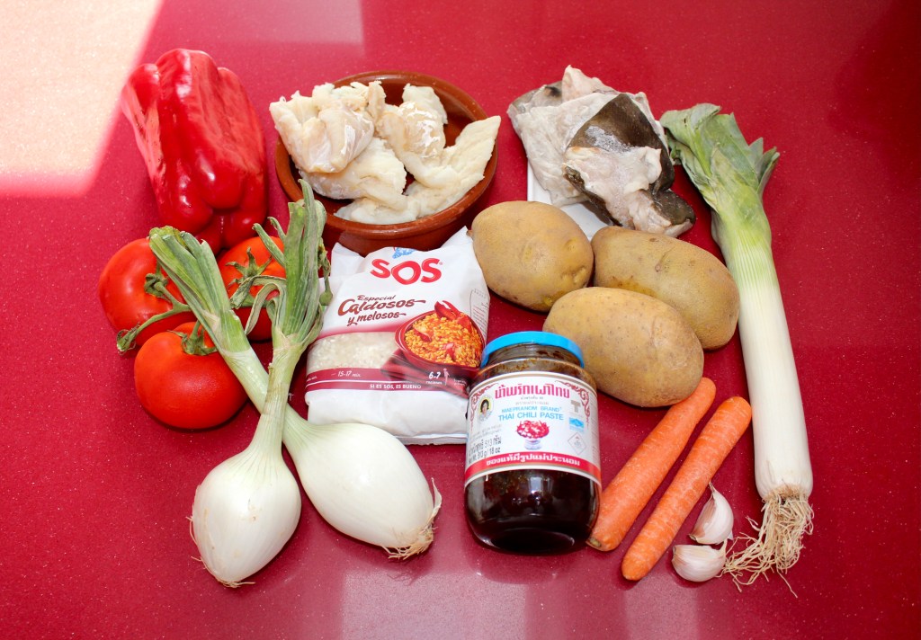Guiso de Patatas y Arroz con Bacalao