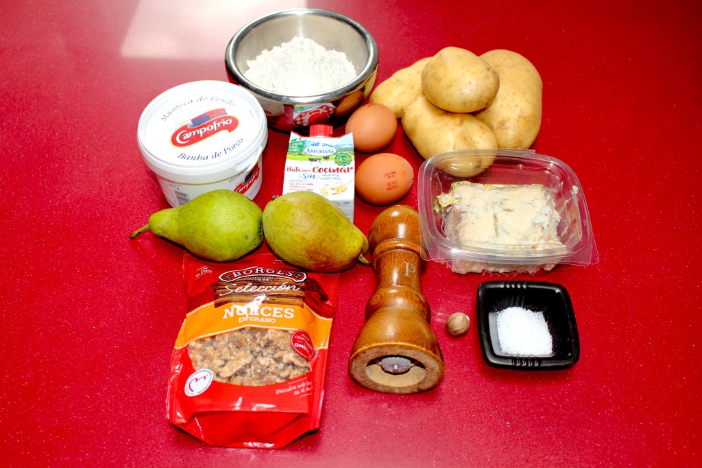 Gnocchis con Gorgonzola, Pera y Nueces