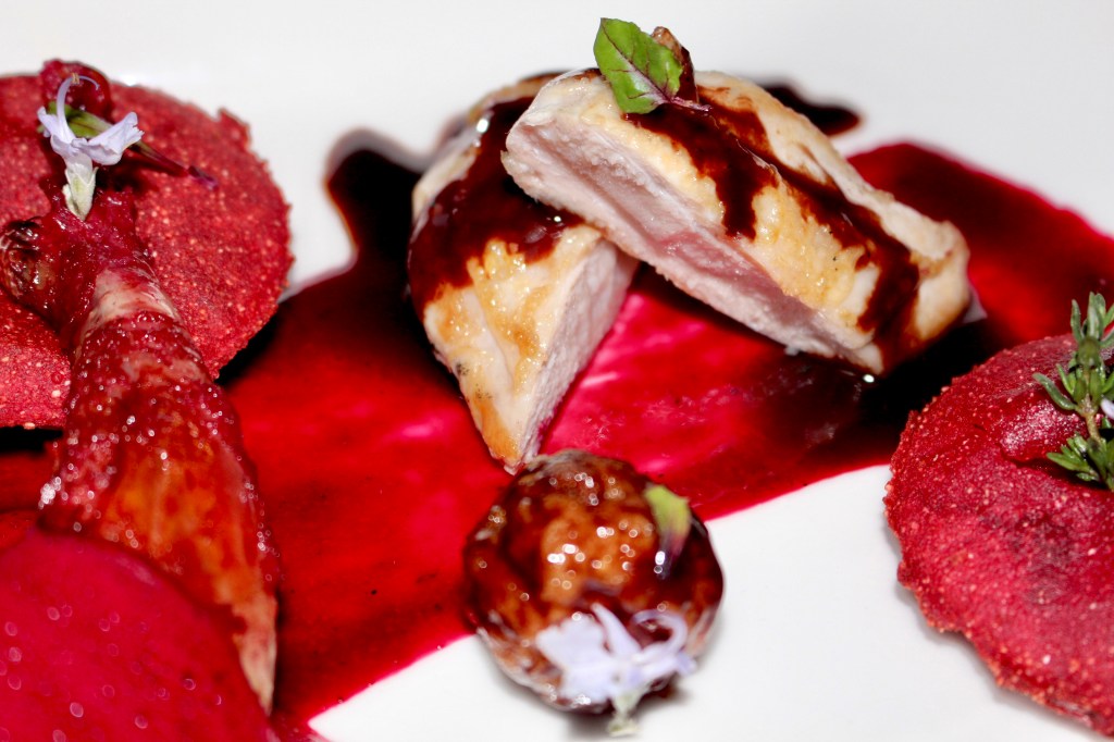 Perdiz y Remolacha con sus Texturas