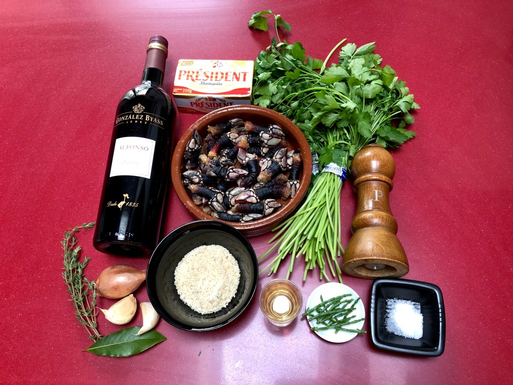 Percebes Bourguignon