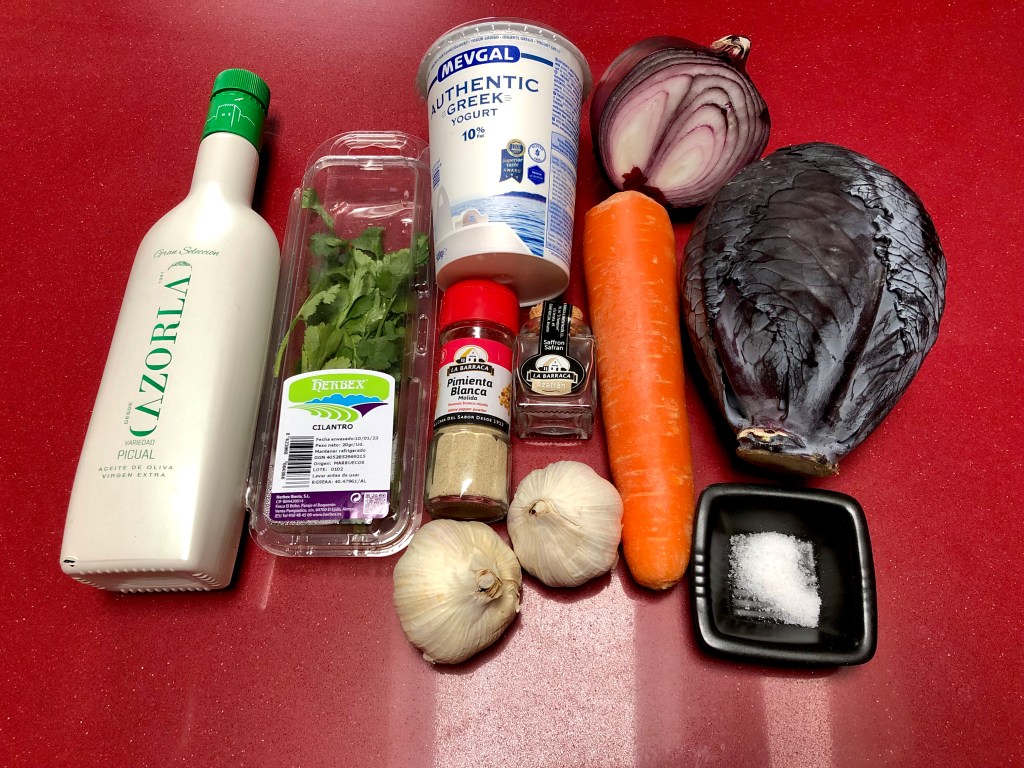 Coleslaw con Falso Alioli