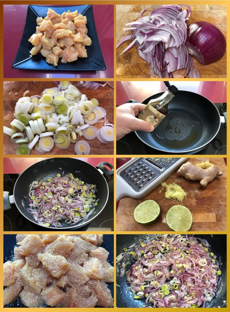 Pollo al Miso con Almendras