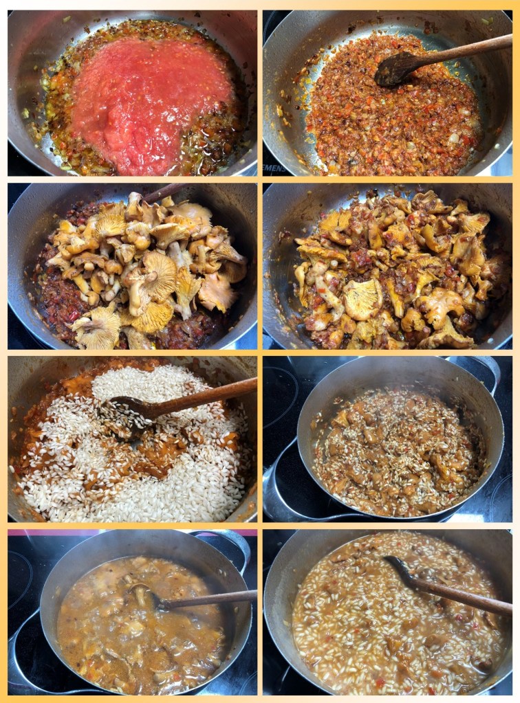 Risotto con Rebozuelos y Pluma Ibérica