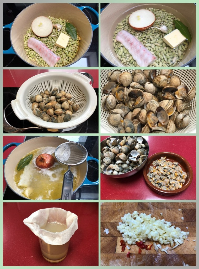 Verdinas con Pixin y Berberechos