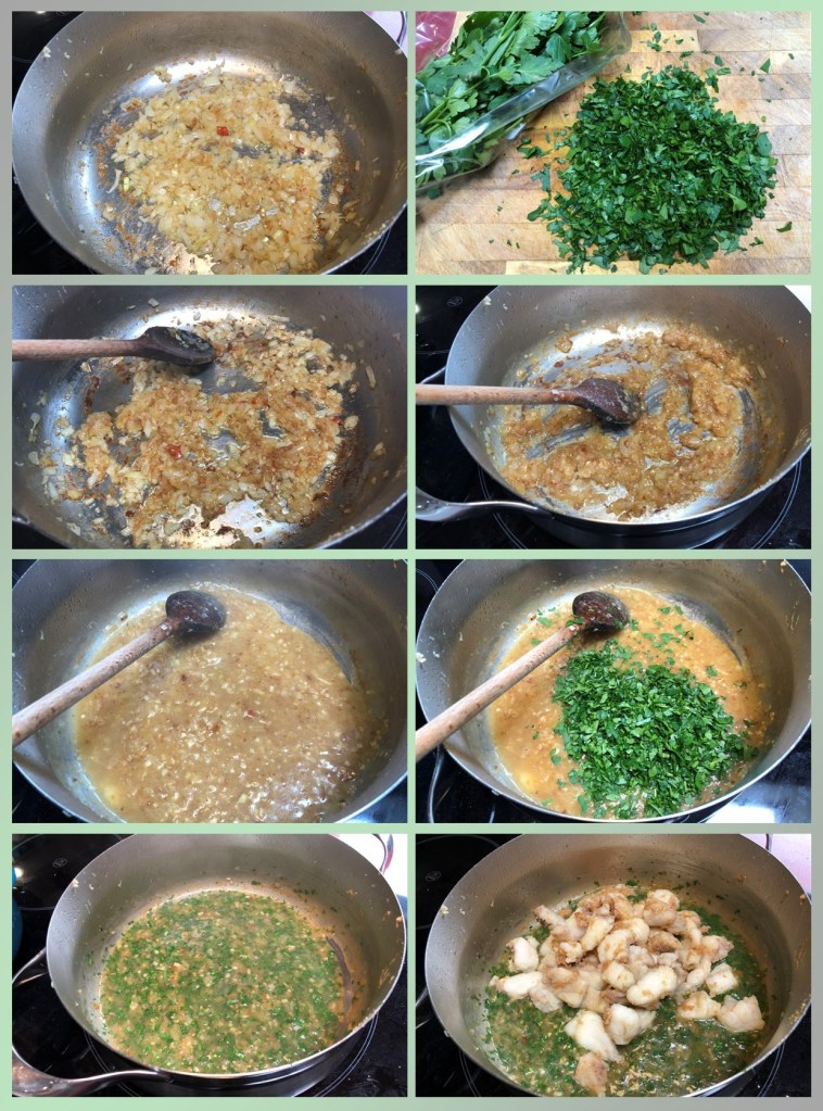 Verdinas con Pixin y Berberechos