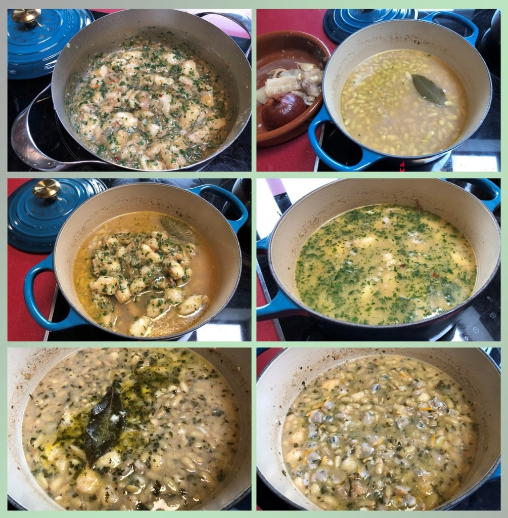 Verdinas con Pixin y Berberechos