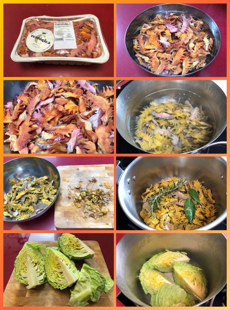 Crestas con Verdura y Berberechos