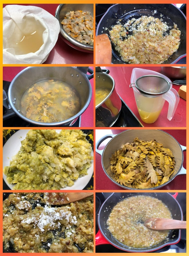 Crestas con Verdura y Berberechos