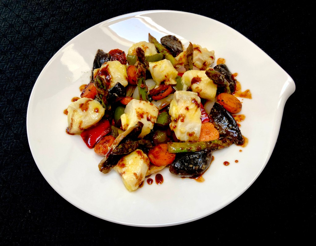 Skrei con Verduras Estilo Asiático